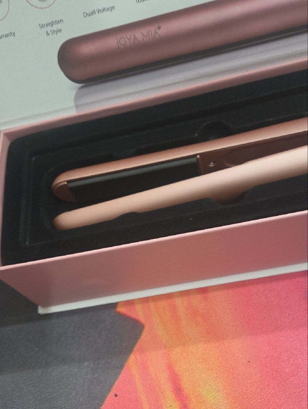Joya Mia Diva Rose Gold Hair Straightener - Sleek Styling - Picture 7 of 8